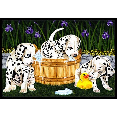 Carolines Treasures Pass the Soap Dalmatian Indoor or Outdoor Mat- 24 x 36 AMB1320JMAT